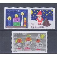 [2179] Швеция 1972. Рождество.Новый год. СЕРИЯ MNH.