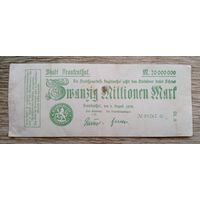 Werty71 Германия 20000000 марок 1923 20 миллионов банкнота Франкенталь