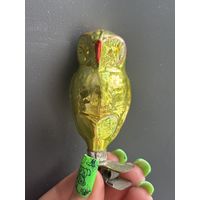 Елочная игрушка сова на прищепке ссср