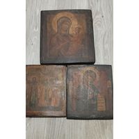 Иконы лот икона богоматерь икона святые дерево
