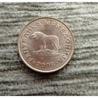 Werty71 Македония 1 денар 2008 собака Шарпланинская овчарка динар Блеск