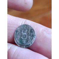 2 денарий 1611 года 6 точек