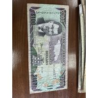 100 долларов Ямайка 2007 г. Распродажа большой коллекции с рубля