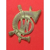 Кокарда старинная, должностной знак (не частый). Почта, связь. С рубля , без м.ц. См. др. мои лоты.