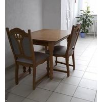 Стол дуб (массив + шпон) 1.5 х 0.85