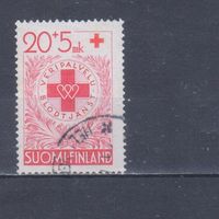 [2325] Финляндия 1951. Медицина.Красный Крест. Концовка серии.Гашеная марка.