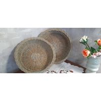 Корзины, подносы, блюда, вазы плетенные, 2шт. Новые.