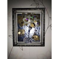 Панно ручной работы, из манет ссср1,2,3,5,10,15,20,50коп. И 1р.