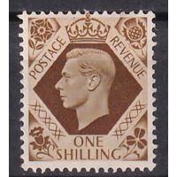 19.Br. Великобритания. Георг VI. 1939 г. Стандарт.1Sh. Mi.#211x.