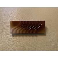 Брошь Глушеное стекло Чехословакия 50-е