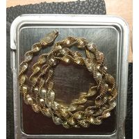 Цепочка. Серебро. Позолота.