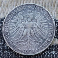 Германия 1 талер 1860 года. Серебро! Предложите свою цену или обмен!