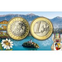 Словения 1 евро 2007 года, UNC. Сторгуй за свою цену, предложи обмен!