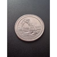 США 25 центов  2014 г. D -Национальный парк Арки (Юта)