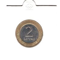 Литва 2 лита 2010 г. UNC С рубля