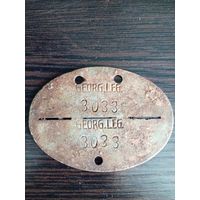 Личный опознавательный знак (жетон) солдата Грузинского легиона вермахта