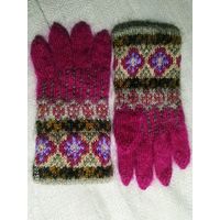 Перчатки. Мохер + шерсть.