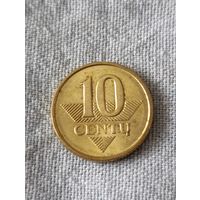 Литва. 10 центов 2007 года. (4)
