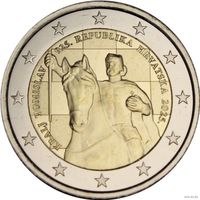 2 евро 2025 Хорватия 1100 лет Королевству Хорватии король Томислава UNC из ролла