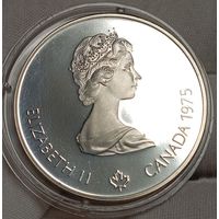 5 дол 1975 (великолепное серебро), Канада "Прыжки в воду", небольшой тираж!