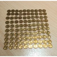 1 копейка 1990г. СССР 100 шт. Одним лотом. Не бывшие в хождении.