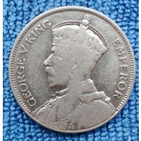 Монета полкроны Новая Зеландия 1933 года серебро