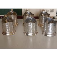 Подстаканники зубр.Алюминий 6 штук