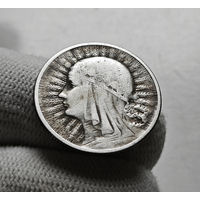 2 злотых 1933 г.  Ядвига, Варшава, лот рп-5