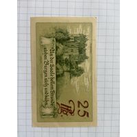 25 пфеннингов (нотгельды) 1921 г. Германия.