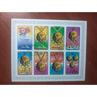 Корея 1976 ОЛИМПИЙСКИЕ ИГРЫ лист без перфорации