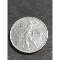 Италия 50 лир 1967