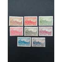 Польша 1919 Полная серия марок "Checiny" "Виды города: POCZTA MIEJSKA" (чистые* с наклейками)