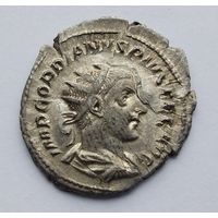 Гордиан III 238-244 гг. н. э. Фелицитас. Антониниан, двойной денарий. Серебро. /15