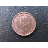 1 цент, 2002, 50 лет правлению Королевы. Канада.