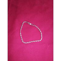 Женский серебрянный браслет. На тонкую ручку.