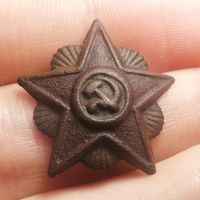Кокарда РККА переходная с сиянием