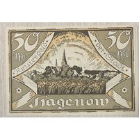 Нотгельд 50 пфеннигов 1922 год. Мекленбург-Шверин. Веймарская республика