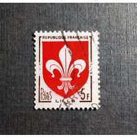 Марка Франция 1960 год Герб