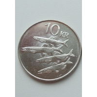 Исландия 10 крон 1996 год рыбы