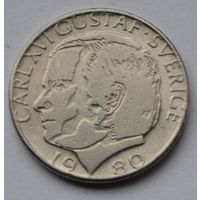 Швеция, 1 крона 1980 г.