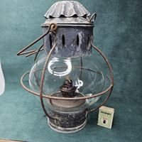Старт с 1 Рубля !!! Корабельный Фонарь лампа керосиновый судовой 1959г Стекло целое СССР отк Ленинград !!!