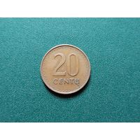 20 центов Литва.