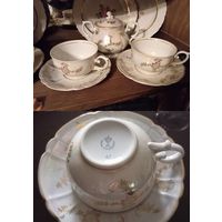 Две ЧАЙНЫЕ ПАРЫ Германия 2 чашки 2 блюдца