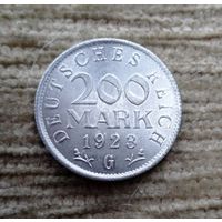 Werty71 Германия 200 марок 1923 G Веймар
