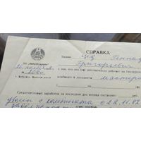 Справка Бобруйскшина 1982 год