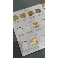 Альбом планшет для монет Президенты США с 6 монетами