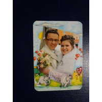 Календарик 02.2010-02.2011 г.  1 год. Ситцевая свадьба.