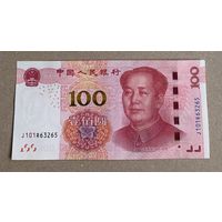 Китай 100 юаней 2015 г