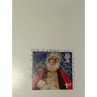 Великобритания 2005 Картина "Мадонна с младенцем" (Madonna and Child) работы Марианны Стоукс.