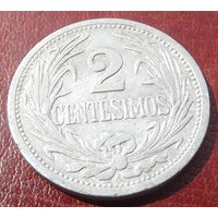 Уругвай. 2 сентесимо 1909